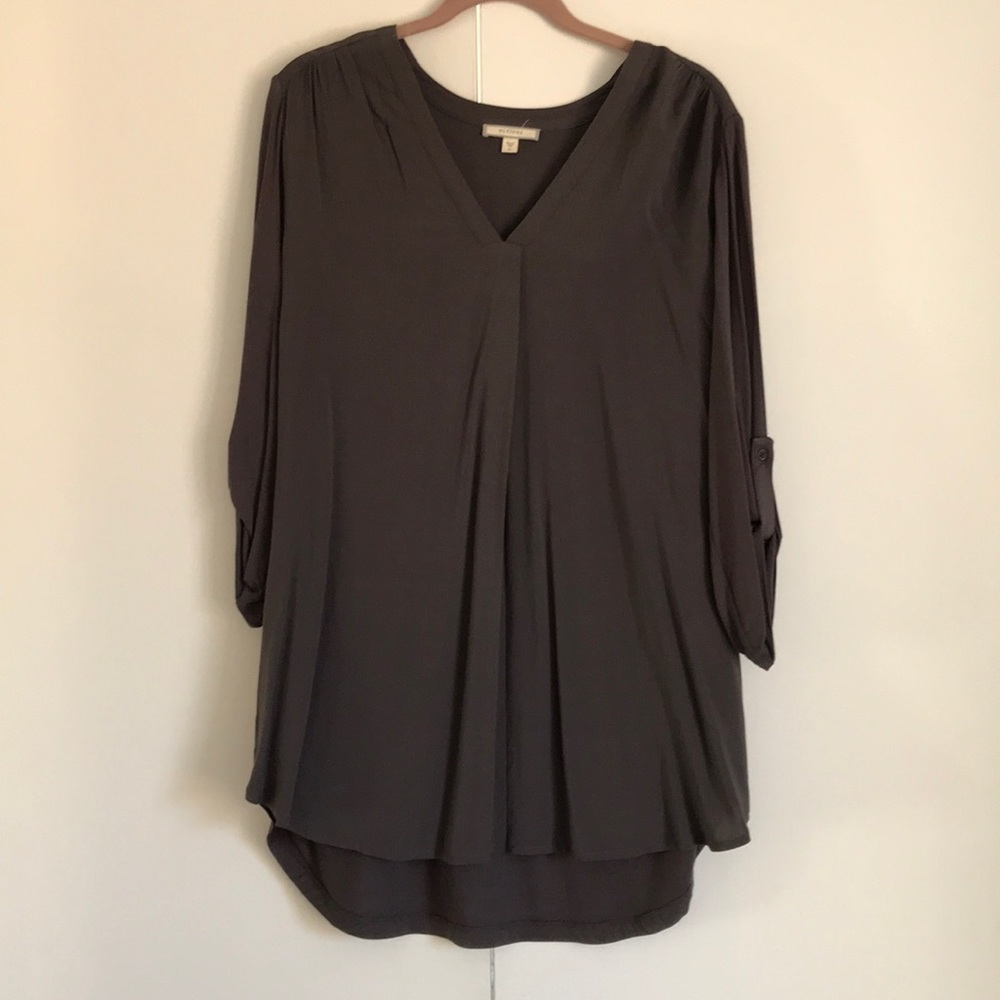 Charcoal 3/4 sleeve tunic